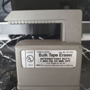 Vintage Realistic Magnetic 🧲 BULK TAPE ERASER Model 44-232 UL Listed